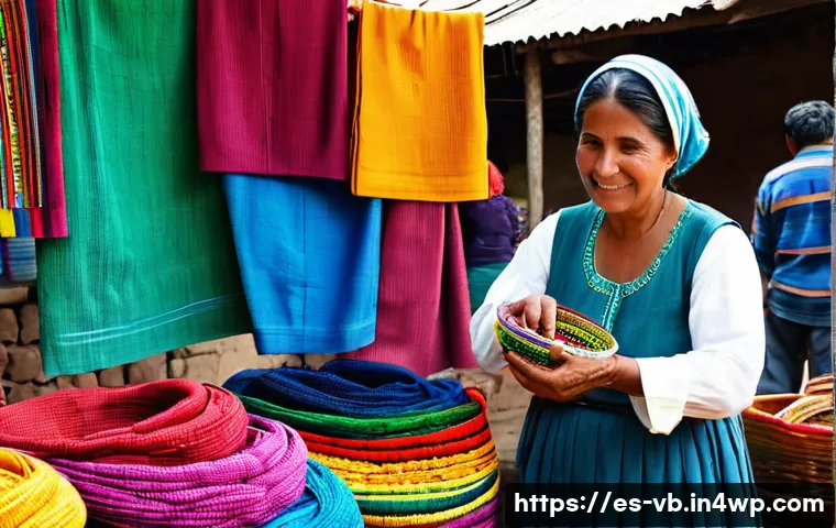 기후 난민 지원을 위한 재원 확보 방안 - **Microcredits for Reconstruction: Empowering a Weaver's Comeback**
    A vibrant, sun-drenched outd...